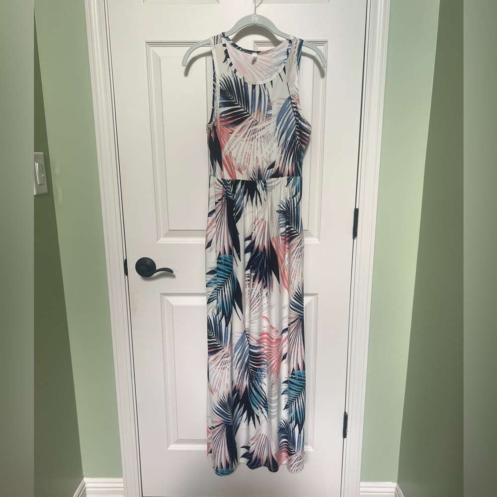 PinkBlush tropical maxi maternity dress